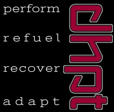 DHPT Perform Refuel Recover Adapt Burgundy Logo