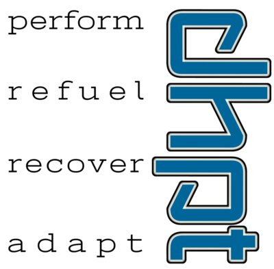 DHPT Perform Refuel Recover Adapt Blue Logo For Light Backgrounds