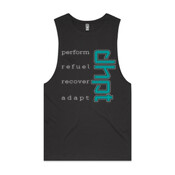 Men's Muscle Tank w/ Blue Logo